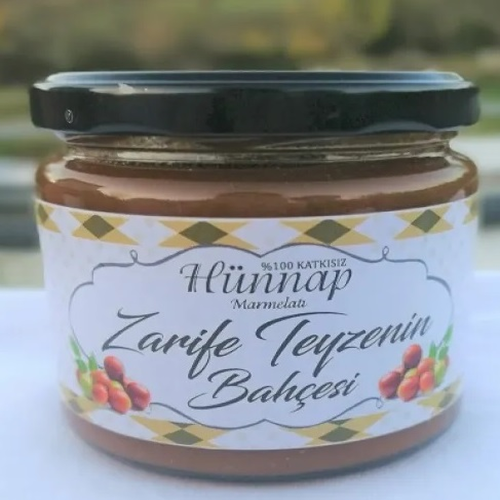 Doğal Şekersiz Hünnap Marmelatı - Anne Elinden - 350 gr Zarife Teyzenin Bahçesinden