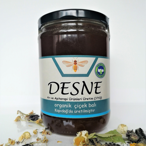 Desne Organik Polifloral Ham Çiçek Balı - 850 gr